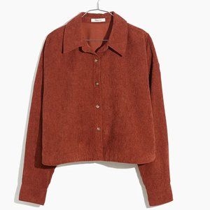Madewell Corduroy Hartfield Crop Shirt